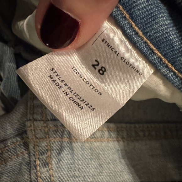 PTCL wide leg distressed jeans size 28 excellent condition - Picture 6 of 8